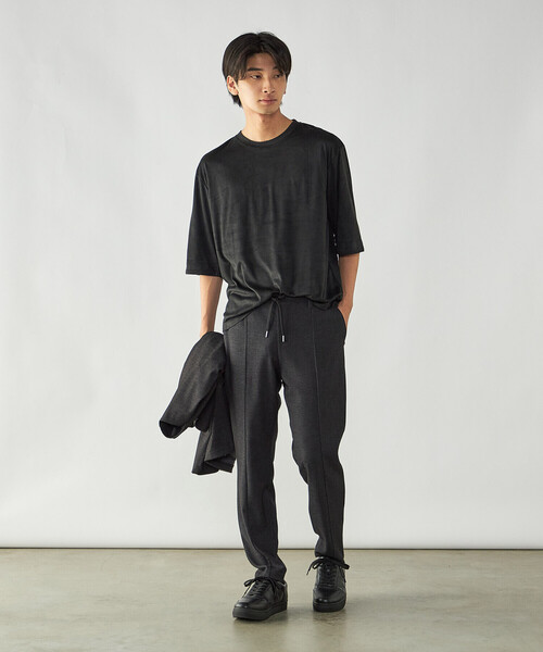 COMME CA ISM(コムサイズム)の「デニムライク ストレッチ テーパードパンツ(その他パンツ・メンズ・ブラック/ネイビー・L/M/S)」の5枚目の写真