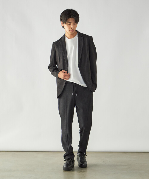 COMME CA ISM(コムサイズム)の「デニムライク ストレッチ テーパードパンツ(その他パンツ・メンズ・ブラック/ネイビー・L/M/S)」の6枚目の写真