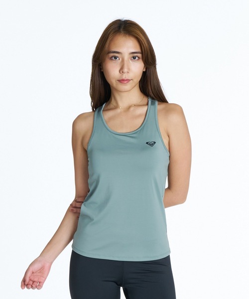 ROXY（ロキシー）の「ROXY FITNESS MY 1ST ROXY TANK VER2 タンクトップ /速乾/UVカット/水陸両用/ミディアムサポート 【2026年秋冬モデル】/ロキシー（タンクトップ・レディース・ピンク/グレー/カーキ/ブラック・SMALL/MEDIUM/LARGE）」の3枚目の写真