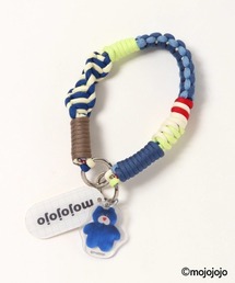 Bleu Bleuet（ブルーブルーエ）の「mojojojo×macaroni edge編み込みカスタマイズショートストラップ（その他小物）」