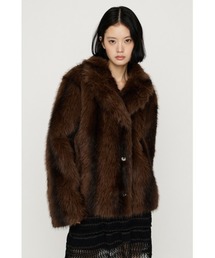 【AW PRE ORDER 第2弾】2WAY ANIMAL F/FUR SHORT JK 2ウェイアニマルフェイクファーショートジャケット 秋服 冬服 ファーコート リバーシブル