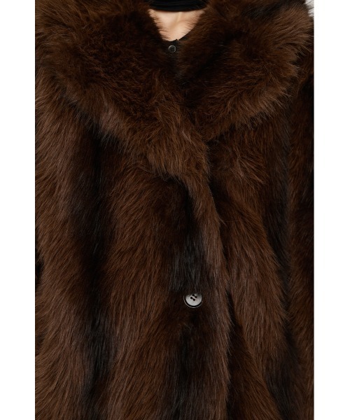 SLY(スライ)の「【AW PRE ORDER 第2弾】2WAY ANIMAL F/FUR SHORT JK 2ウェイアニマルフェイクファーショートジャケット 秋服 冬服 ファーコート リバーシブル(ブルゾン・レディース・ブラウン/アイボリー/マルチ・FREE)」の18枚目の写真