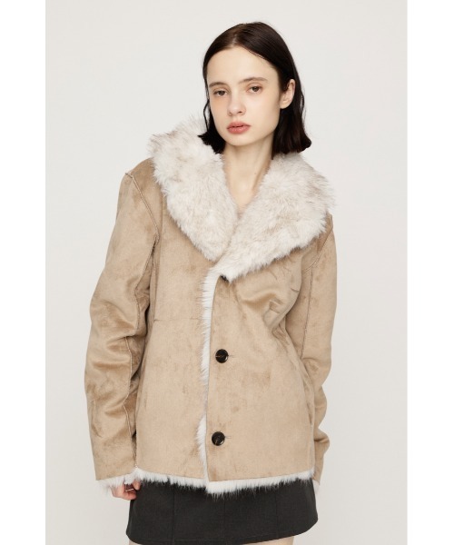 SLY(スライ)の「【AW PRE ORDER 第2弾】2WAY ANIMAL F/FUR SHORT JK 2ウェイアニマルフェイクファーショートジャケット 秋服 冬服 ファーコート リバーシブル(ブルゾン・レディース・ブラウン/アイボリー/マルチ・FREE)」の20枚目の写真