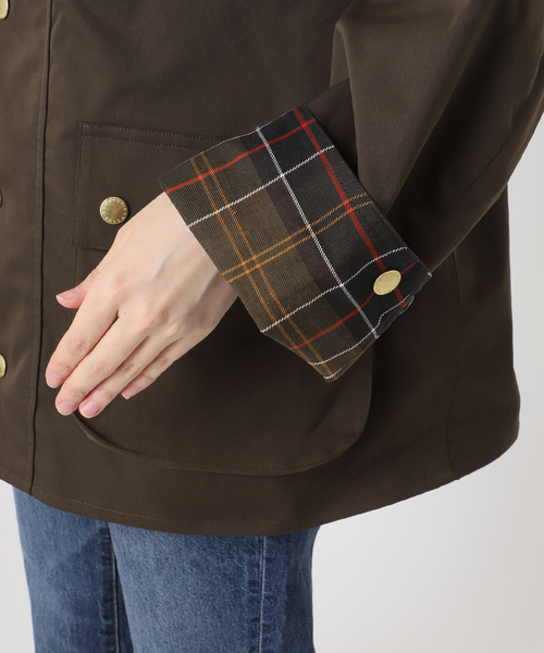 Spick & Span（スピックアンドスパン）の「《40周年 別注 / 》Barbour / バブアー for Spick & Span（その他アウター・レディース・ブラウン/ブラック・FREE）」の3枚目の写真