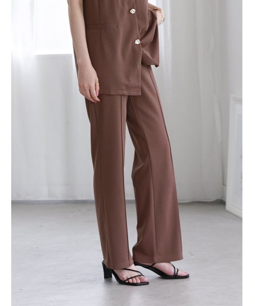 fifth(フィフス)の「【SETUP対応】マットポンチセミフレアパンツ(その他パンツ・レディース・ブラウン/ピンク・M)」の11枚目の写真