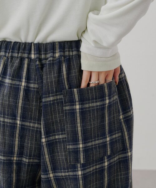 DISCOAT(ディスコート)の「【Enlude】ネルチェック柄イージーパンツ《ユニセックス》(その他パンツ・レディース・パープル/ネイビー/ブラウン/アイボリー・MEDIUM/LARGE)」の18枚目の写真