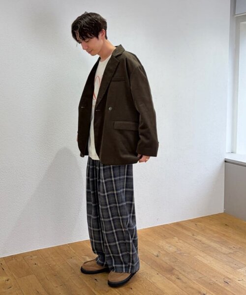 DISCOAT(ディスコート)の「【Enlude】ネルチェック柄イージーパンツ《ユニセックス》(その他パンツ・レディース・パープル/ネイビー/ブラウン/アイボリー・MEDIUM/LARGE)」の8枚目の写真
