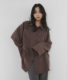 ピーチ起毛ビッグカフスシャツ