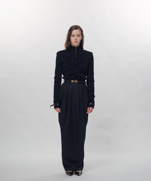 KEISUKEYOSHIDA（ケイスケヨシダ）の「Barrel-Shaped Pencil Skirt（スカート・レディース・ブラック/ベージュ・S/M）」の14枚目の写真