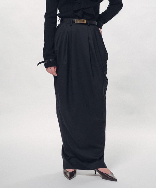 KEISUKEYOSHIDA（ケイスケヨシダ）の「Barrel-Shaped Pencil Skirt（スカート・レディース・ブラック/ベージュ・S/M）」の17枚目の写真