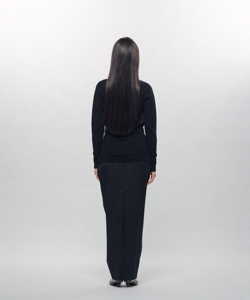 KEISUKEYOSHIDA（ケイスケヨシダ）の「Barrel-Shaped Pencil Skirt（スカート・レディース・ブラック/ベージュ・S/M）」の9枚目の写真