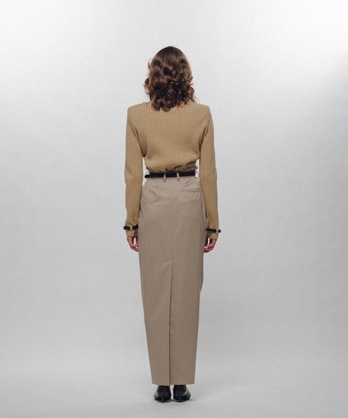 KEISUKEYOSHIDA（ケイスケヨシダ）の「Barrel-Shaped Pencil Skirt（スカート・レディース・ブラック/ベージュ・S/M）」の3枚目の写真