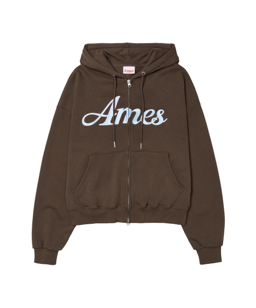 AMESWORLDWIDE(アメスワールドワイド)の「STANDARD LOGO HOODIE ZIP-UP BROWN(パーカー・レディース・その他・SMALL/MEDIUM)」の14枚目の写真