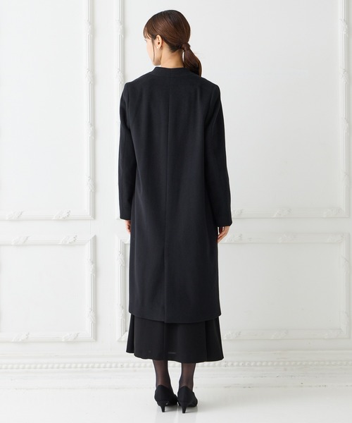 AIMER(エメ)の「ノーカラーフォーマルコート(ノーカラーコート・レディース・ブラック・SMALL/MEDIUM/LARGE/X-LARGE)」の6枚目の写真