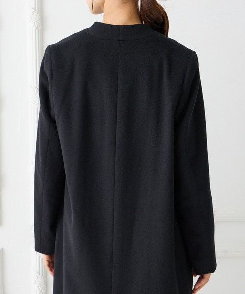AIMER(エメ)の「ノーカラーフォーマルコート(ノーカラーコート・レディース・ブラック・SMALL/MEDIUM/LARGE/X-LARGE)」の8枚目の写真