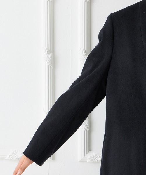 AIMER(エメ)の「ノーカラーフォーマルコート(ノーカラーコート・レディース・ブラック・SMALL/MEDIUM/LARGE/X-LARGE)」の9枚目の写真