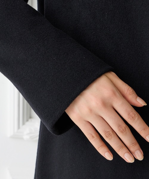 AIMER(エメ)の「ノーカラーフォーマルコート(ノーカラーコート・レディース・ブラック・SMALL/MEDIUM/LARGE/X-LARGE)」の10枚目の写真