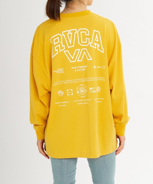 RVCA（ルーカ）の「RVCA ウィメンズ ALLARCH LS TEE ロンT 【2026年秋冬モデル】/ルーカストレッチドライUVカットバックプリント長袖ロンT（Tシャツ/カットソー・レディース・イエロー系その他/ブラック系その他2/ブラック系その他3/ホワイト/ブラック・SMALL/MEDIUM/LARGE）」の5枚目の写真