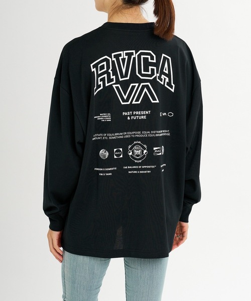 RVCA（ルーカ）の「RVCA ウィメンズ ALLARCH LS TEE ロンT 【2026年秋冬モデル】/ルーカストレッチドライUVカットバックプリント長袖ロンT（Tシャツ/カットソー・レディース・イエロー系その他/ブラック系その他2/ブラック系その他3/ホワイト/ブラック・SMALL/MEDIUM/LARGE）」の2枚目の写真