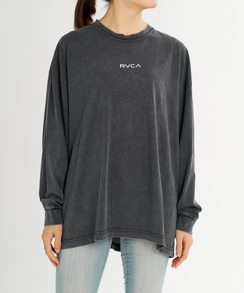 RVCA（ルーカ）の「RVCA ウィメンズ ALLARCH LS TEE ロンT 【2026年秋冬モデル】/ルーカストレッチドライUVカットバックプリント長袖ロンT（Tシャツ/カットソー・レディース・イエロー系その他/ブラック系その他2/ブラック系その他3/ホワイト/ブラック・SMALL/MEDIUM/LARGE）」の14枚目の写真