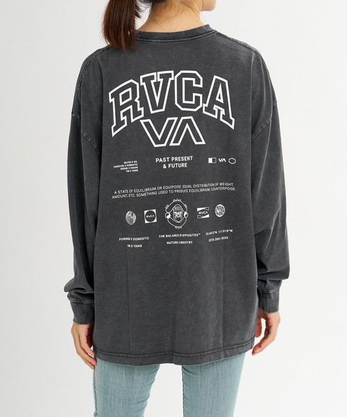 RVCA（ルーカ）の「RVCA ウィメンズ ALLARCH LS TEE ロンT 【2026年秋冬モデル】/ルーカストレッチドライUVカットバックプリント長袖ロンT（Tシャツ/カットソー・レディース・イエロー系その他/ブラック系その他2/ブラック系その他3/ホワイト/ブラック・SMALL/MEDIUM/LARGE）」の15枚目の写真