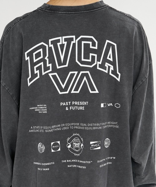 RVCA（ルーカ）の「RVCA ウィメンズ ALLARCH LS TEE ロンT 【2026年秋冬モデル】/ルーカストレッチドライUVカットバックプリント長袖ロンT（Tシャツ/カットソー・レディース・イエロー系その他/ブラック系その他2/ブラック系その他3/ホワイト/ブラック・SMALL/MEDIUM/LARGE）」の7枚目の写真