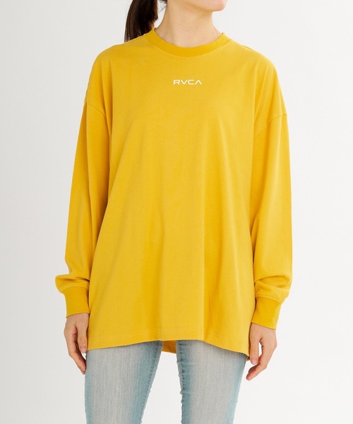 RVCA（ルーカ）の「RVCA ウィメンズ ALLARCH LS TEE ロンT 【2026年秋冬モデル】/ルーカストレッチドライUVカットバックプリント長袖ロンT（Tシャツ/カットソー・レディース・イエロー系その他/ブラック系その他2/ブラック系その他3/ホワイト/ブラック・SMALL/MEDIUM/LARGE）」の9枚目の写真