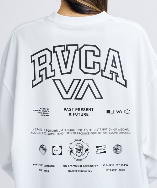 RVCA（ルーカ）の「RVCA ウィメンズ ALLARCH LS TEE ロンT 【2026年秋冬モデル】/ルーカストレッチドライUVカットバックプリント長袖ロンT（Tシャツ/カットソー・レディース・イエロー系その他/ブラック系その他2/ブラック系その他3/ホワイト/ブラック・SMALL/MEDIUM/LARGE）」の10枚目の写真