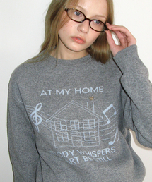 MELODY HOUSE KNIT PULLOVER GREY