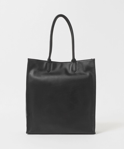 A DAY IN THE LIFE UNITED ARROWS(アデイインザライフユナイテッドアローズ)の「スムースレザー スクエア トートバッグ<A DAY IN THE LIFE>(トートバッグ・メンズ・ブラック・FREE)」の3枚目の写真