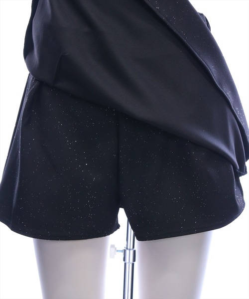 clear（クリア）の「バックリボンラメフレアミニスカート［骨格ウェーブ／ガーリー／華やか］（スカート・レディース・グレー/アイボリー/ブラック・S/M）」の20枚目の写真