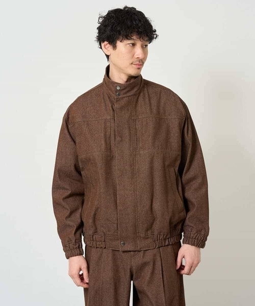a.v.v(アーヴェヴェ)の「【洗濯機で洗える】12OZデニムジャケット(ブルゾン・メンズ・ブラック/ブラウン・46)」の17枚目の写真
