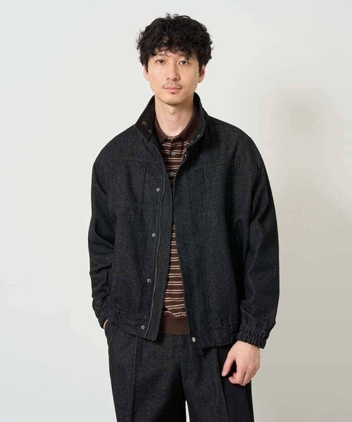 a.v.v(アーヴェヴェ)の「【洗濯機で洗える】12OZデニムジャケット(ブルゾン・メンズ・ブラック/ブラウン・46)」の19枚目の写真