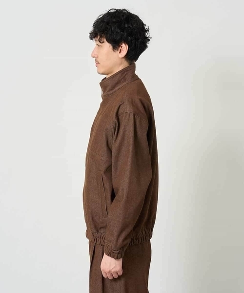 a.v.v(アーヴェヴェ)の「【洗濯機で洗える】12OZデニムジャケット(ブルゾン・メンズ・ブラック/ブラウン・46)」の22枚目の写真