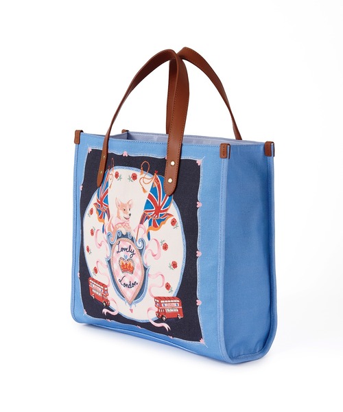 Cath Kidston(キャスキッドソン)の「レザーハンドルスクエアトートバッグ(トートバッグ・レディース・ネイビー/ピンク/ブルー・FREE)」の19枚目の写真