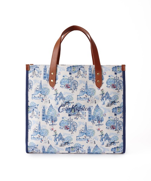 Cath Kidston(キャスキッドソン)の「レザーハンドルスクエアトートバッグ(トートバッグ・レディース・ネイビー/ピンク/ブルー・FREE)」の15枚目の写真