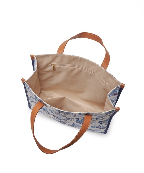 Cath Kidston(キャスキッドソン)の「レザーハンドルスクエアトートバッグ(トートバッグ・レディース・ネイビー/ピンク/ブルー・FREE)」の17枚目の写真