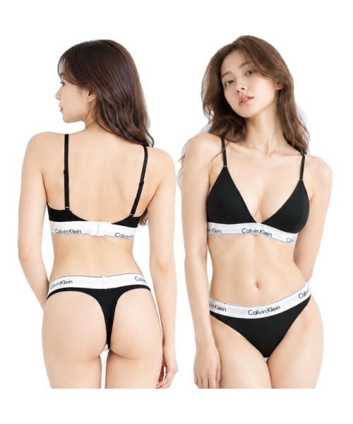 カルバンクライン ブラジャー 下着 セット QF8498 QF8518 F3786トライアングル アンダーウェア パッド有 パンツ Tバック CALVIN KLEIN