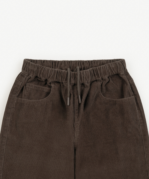 TOFFEE WOMEN(トフィーウィメン)の「W ローライズ コーデュロイ ウエストゴムパンツ (BROWN)(その他パンツ・レディース・その他・SMALL/MEDIUM/LARGE)」の3枚目の写真