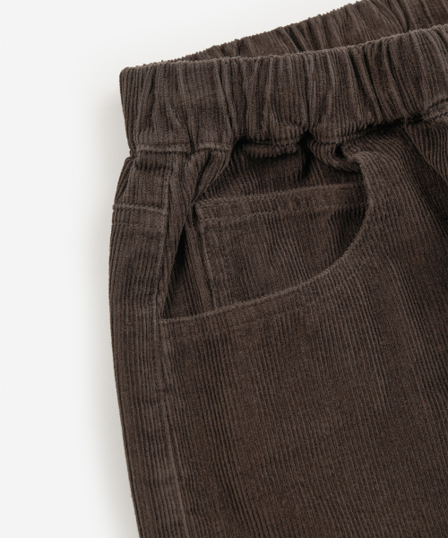 TOFFEE WOMEN(トフィーウィメン)の「W ローライズ コーデュロイ ウエストゴムパンツ (BROWN)(その他パンツ・レディース・その他・SMALL/MEDIUM/LARGE)」の4枚目の写真