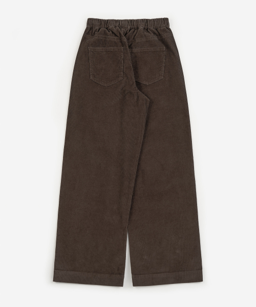 TOFFEE WOMEN(トフィーウィメン)の「W ローライズ コーデュロイ ウエストゴムパンツ (BROWN)(その他パンツ・レディース・その他・SMALL/MEDIUM/LARGE)」の6枚目の写真