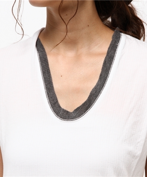 セール】【V::ROOM 】ブイ ルーム/ tencel stretch S/S crew（T