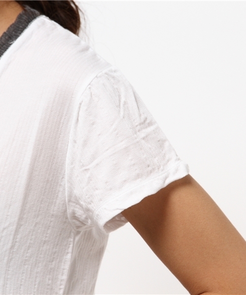 tシャツ 「V::ROOM 」ブイ ルーム/ tencel stretch S/S crew レディース v::room tシャツ 「V::ROOM 」ブイ ルーム/ tencel stretch S/S