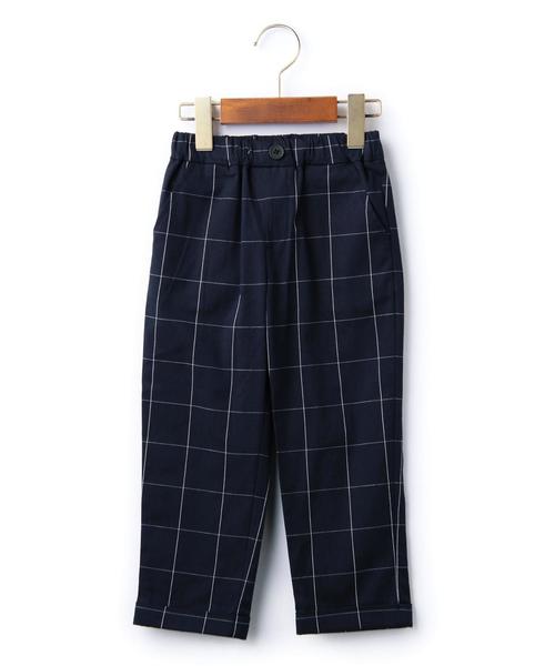 green label relaxing（グリーンレーベルリラクシング）の「チェック パンツ 9L◆（その他パンツ・キッズ・グレー/ネイビー・M/115/L/125/S/105/95）」の5枚目の写真
