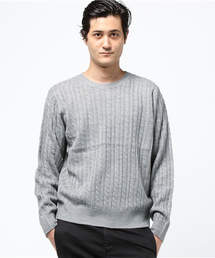 SEVENDAYS=SUNDAY | ・カシミヤタッチ 長袖ケーブルプルオーバー(ニット/セーター)