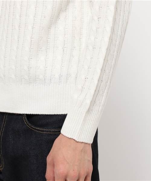 SEVENDAYS=SUNDAY(セブンデイズサンデイ)の「・カシミヤタッチ 長袖ケーブルプルオーバー(ニット/セーター・メンズ・オフホワイト/ベージュ/ロイヤルブルー/ネイビー/ボルドー/ライトグレー・L/M/S)」の10枚目の写真