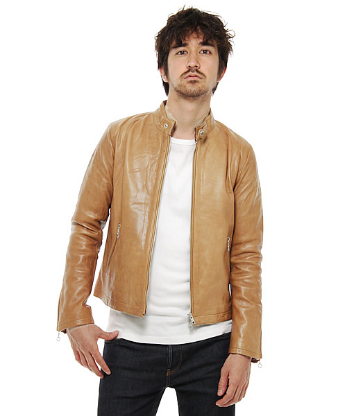 BEAUTY&YOUTH UNITED ARROWS(ビューティーアンドユースユナイテッドアローズ)の「BY ○ⅡLAMB F/ZIP RIDERS §(ライダースジャケット・メンズ・ブラック/ブラウン/その他1・SMALL/MEDIUM/LARGE)」の1枚目の写真