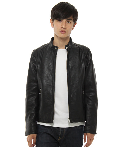 BEAUTY&YOUTH UNITED ARROWS(ビューティーアンドユースユナイテッドアローズ)の「BY ○ⅡLAMB F/ZIP RIDERS §(ライダースジャケット・メンズ・ブラック/ブラウン/その他1・SMALL/MEDIUM/LARGE)」の2枚目の写真