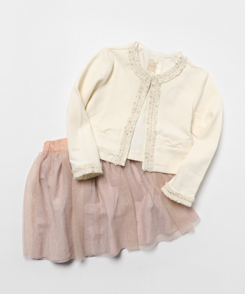 KP（ケーピー）の「ジャケット＆スカートセット（スーツスカート・キッズ・ブルー系その他/オフホワイト・130cm/120cm）」の14枚目の写真