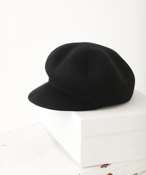 NANO universe（ナノユニバース）の「ポコポコウールキャスケット（キャスケット・レディース・ベージュ/ネイビー/ボルドー/グレー/ブラック・FREE）」の2枚目の写真